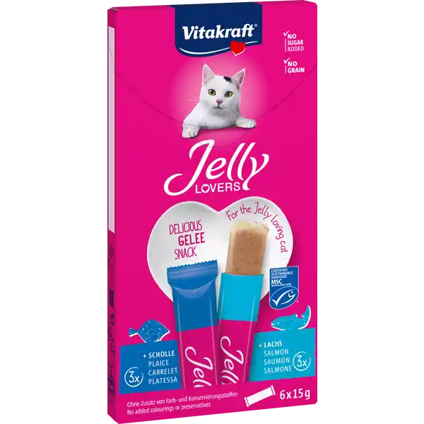 Желе Jelly Lovers MP salmon/plaice 6*15гр. З лососем та камбалою для котів