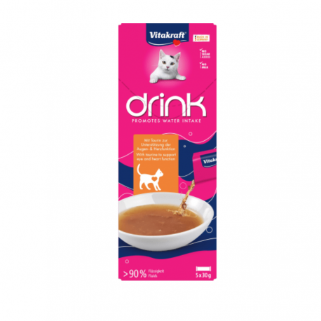 Напій Drink Chiken Flavour+Taurine 5*30гр. З куркою і таурином для котів