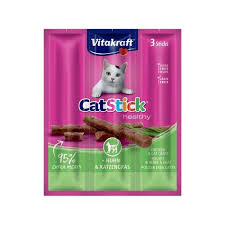 Палички мясні Cat Stick Chicken&Cat grass 3*6. З куркою та котячою травою для котів