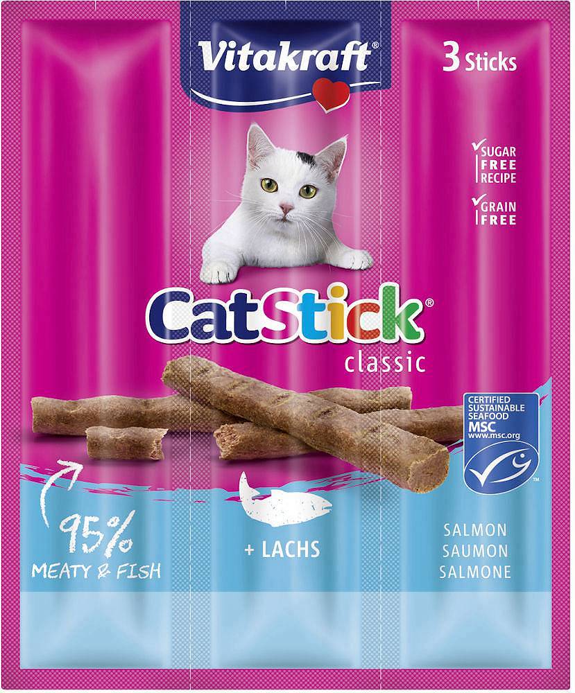 Палички мясні Cat Stick Salmon MSC 3*6. З лососем для котів