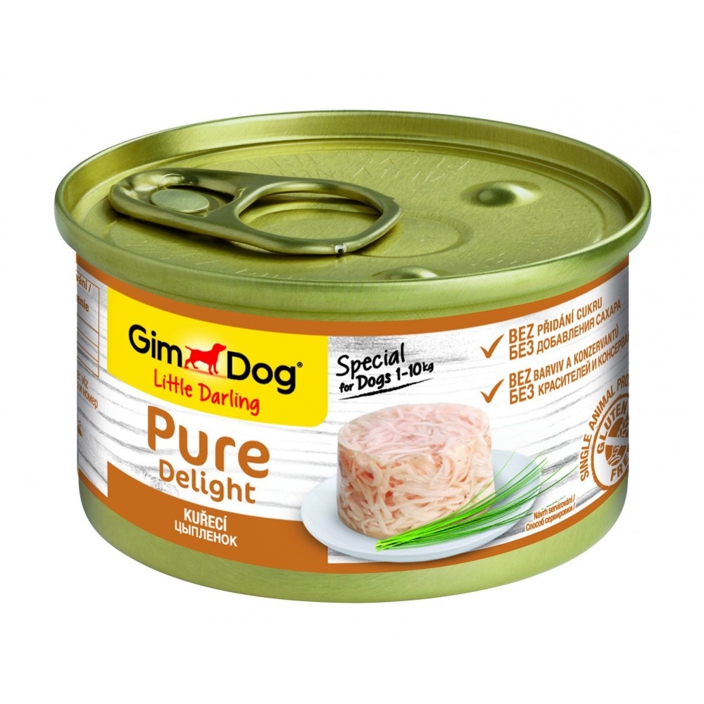 GimDog Pure Delight конс.д/собак 85г Курка