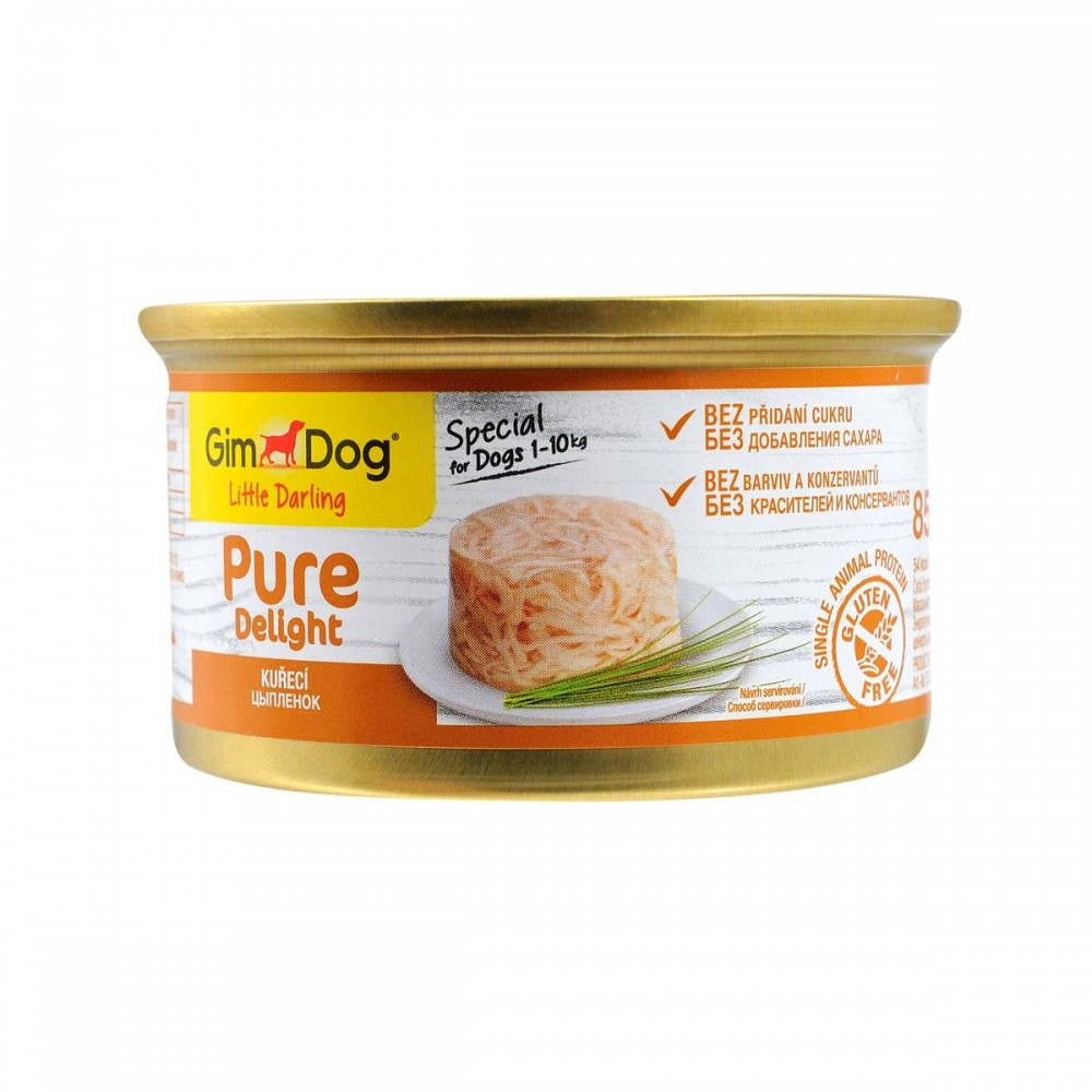 GimDog Pure Delight конс.д/собак 85г Курка