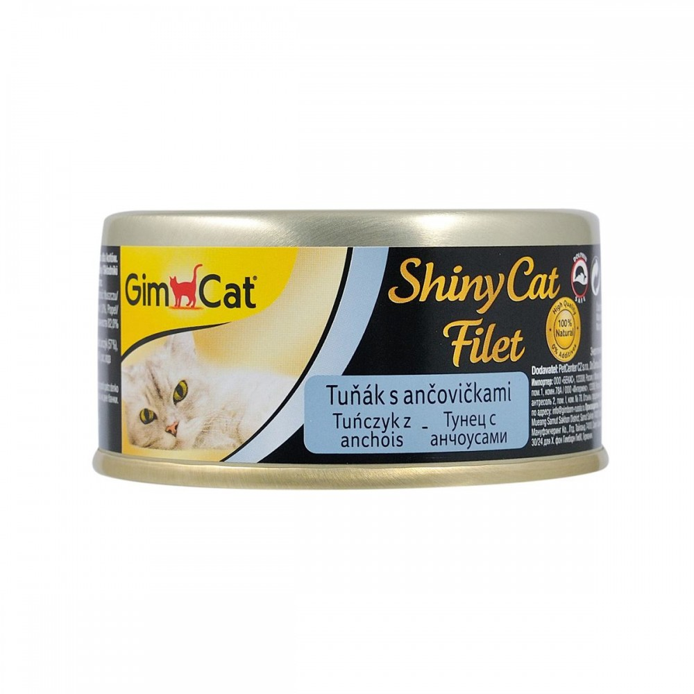 GimCet Shiny Cet Filet конс.д/кота 70г Тунець,анчоус соус