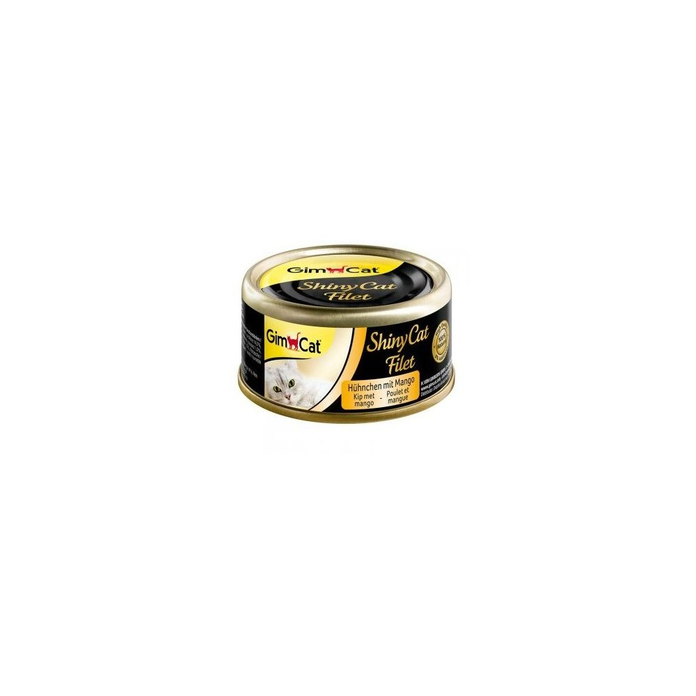 GimCet Shiny Cet Filet  конс.д/кота 70г Курка манго соус