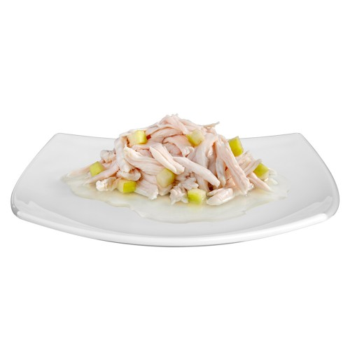 GimCet Shiny Cet  Super food конс.д/кота 70г Курка яблуко желе