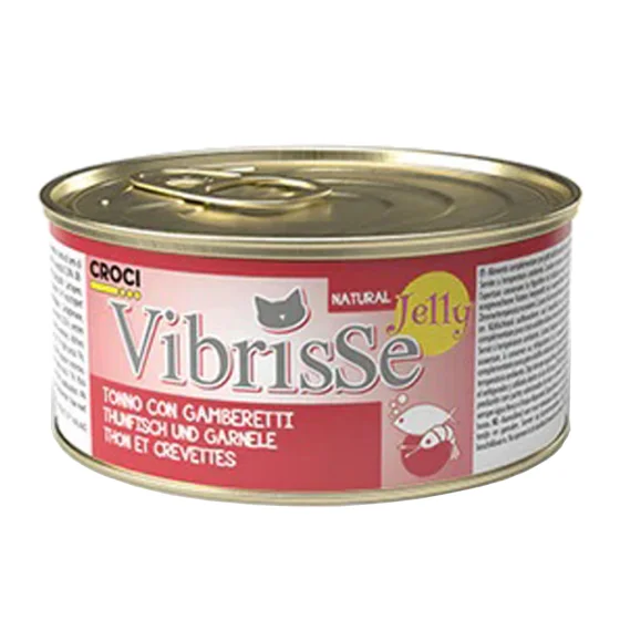 Vibrisse Вібріс конс.70г д/кота Тунець,креветка в желе