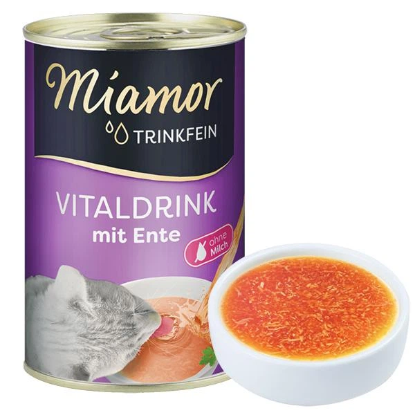 Miamor VitalDrink Качка бульйон напій конс.135мл д/кота
