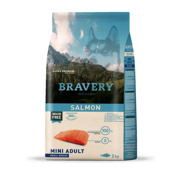 Bravery Herring 2кг д/собак міні порід Лосось