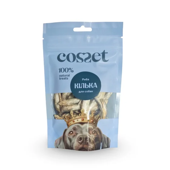 COSSET ласощі д/собак Ліофілізовані кільки 30г