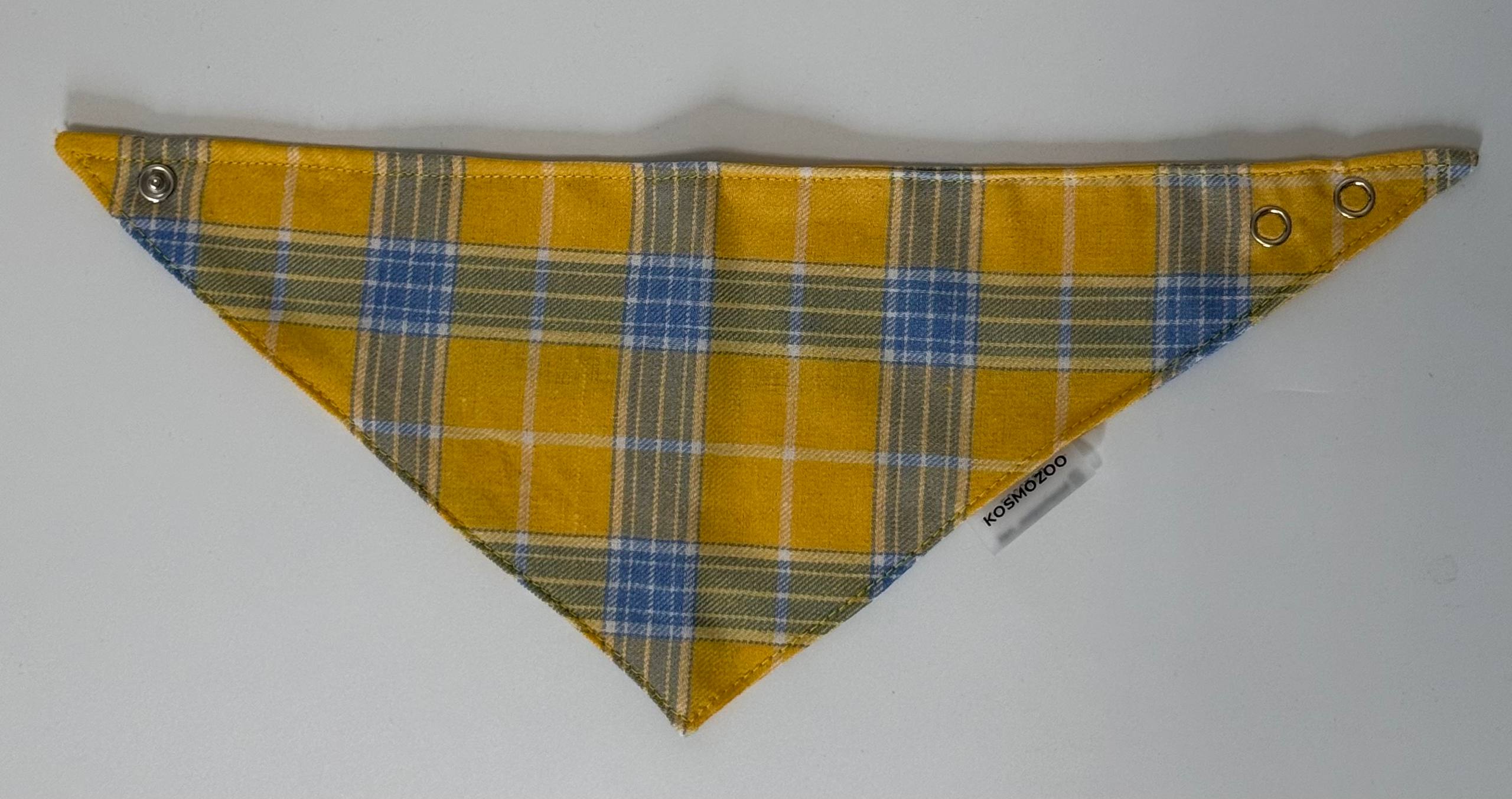 Комплект Set, S панамка,бандана,резинка, Жовта клітинка