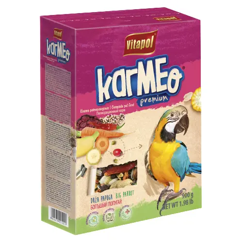 Вітапол Karmeo корм д/папуг Великих 900г