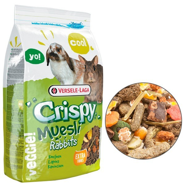 Корм для карликових кроликів Versele-Laga Crispy Muesli Rabbits Cuni Версель-Лага 1 кг