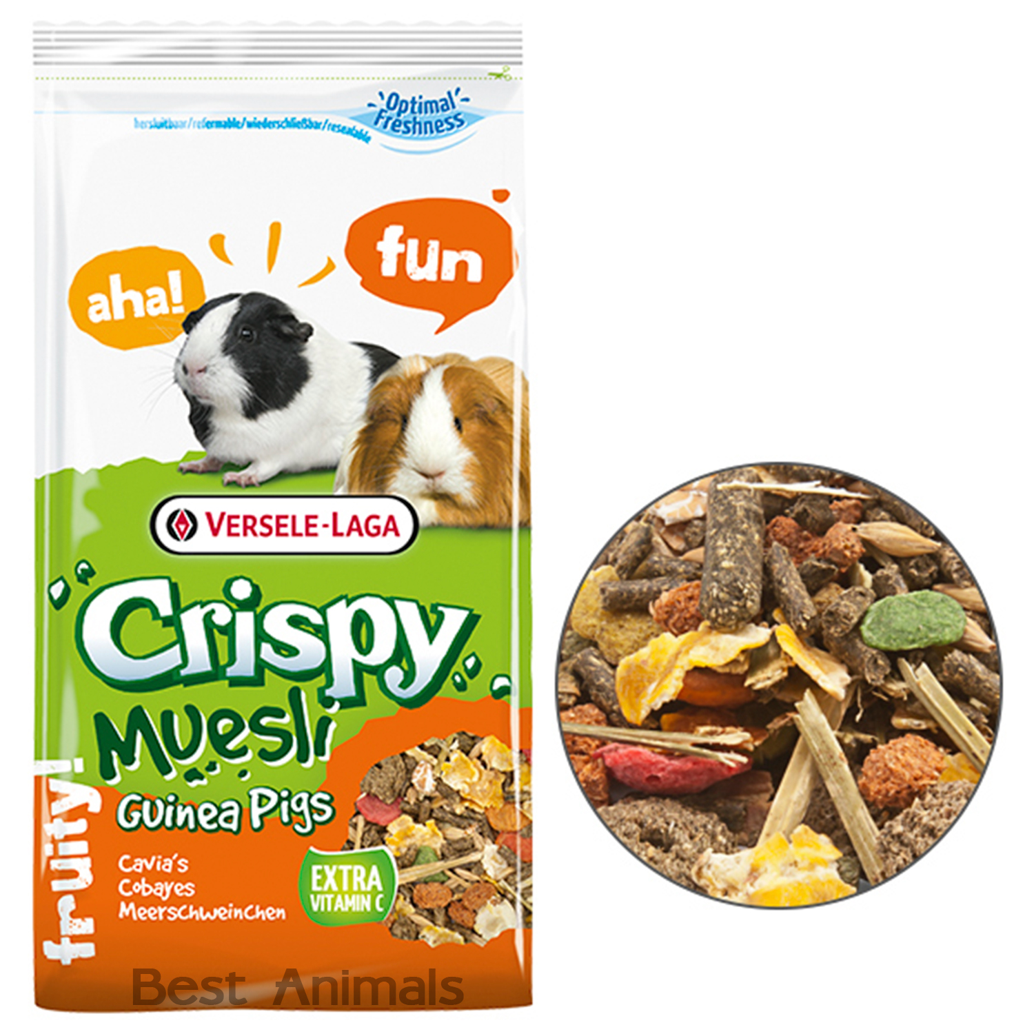 Корм для морських свинок Versele-Laga Crispy Muesli Cavia зернова суміш з вітаміном C Версель-Лага 1 кг