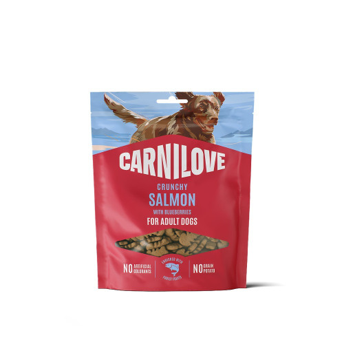 Carnilove Карнілав Ласощі кранч д/собак хрусткі Лосось і лохина 200г NEW