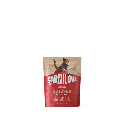 Корм сухий Карнілав Carnilove Active Lamb & Wild Boar Sterilised для стерилізованих котів ягня і дикий кабан 400 г