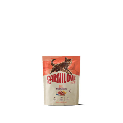 Корм сухий Карнілав Carnilove True Fresh Beef Sterilised для стерилізованих котів яловичина 400 г