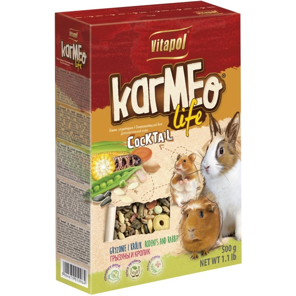 Корм для гризунів і кроликів Vitapol Karmeo Life Cocktail Вітапол 500г