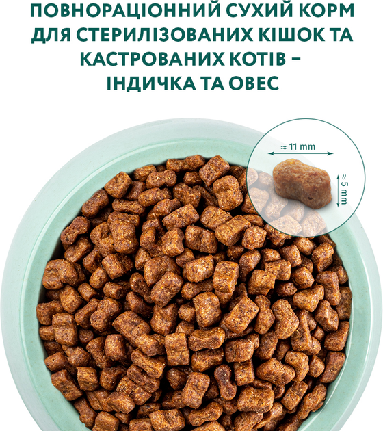 ОптіМіл 700г д/кота Стерильні Індичка