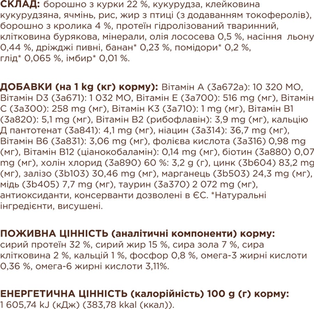 Клуб 4 Лапи 2кг д/кота Кролик