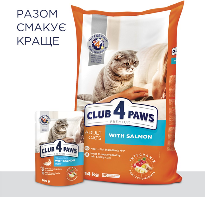 Клуб 4 Лапи 300г д/кота Лосось