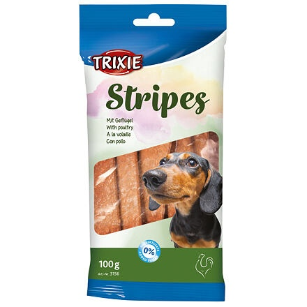 Ласощі д/собак Stripes Light з мясом домашніх птахів 100гр 10шт/уп