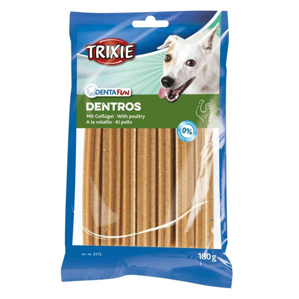 Ласощі д/собак  Dentros палачки птиця 180г 7шт/уп
