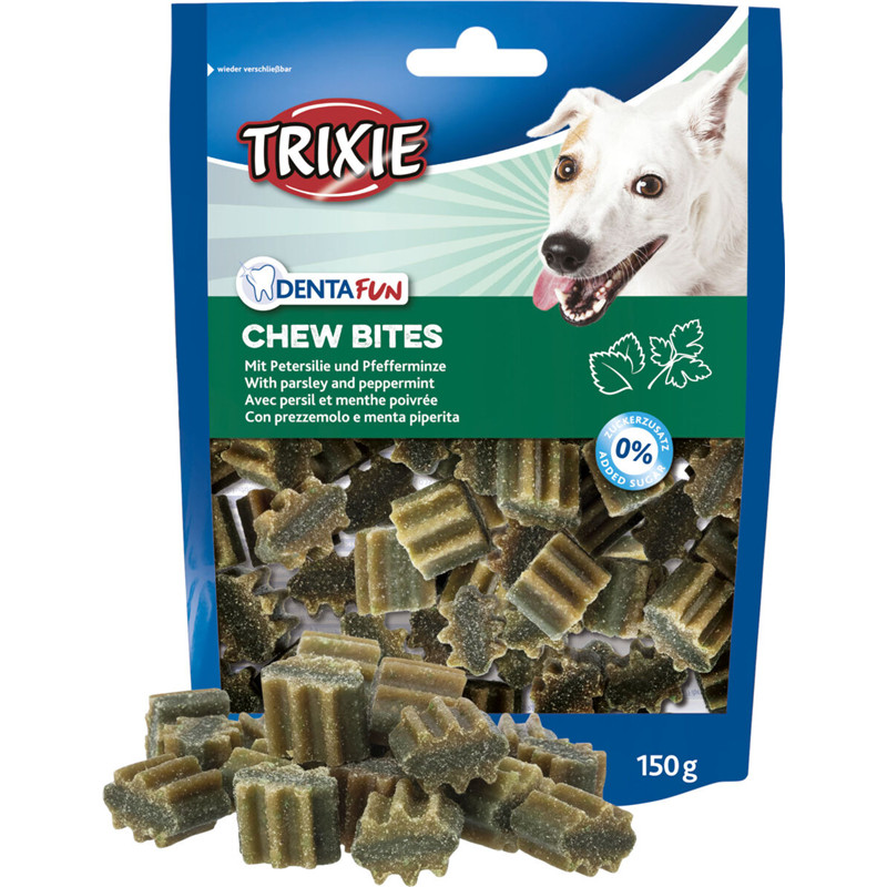 Ласощі д/собак Denta Fun Chew Bites жувальні шматочки з петрушкою та мятою 150г