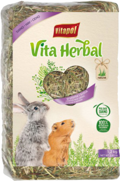 Vitapol Вітапол Сіно Vita Herbal Віта Хербал для гризунів і кроликів преміум класу, 1,2 кг