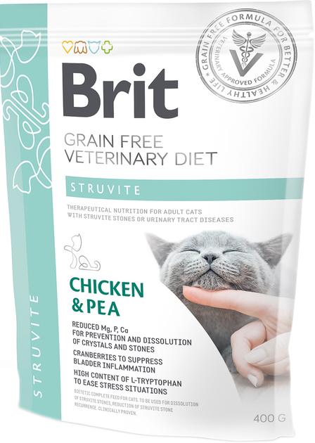 Brit Care Бріт 400г д/кота Діета Струвіт Курка та горох