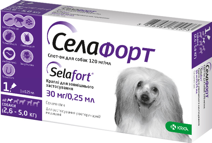 Селафорт соб 2,6-5кг 30мл/0,25мл
