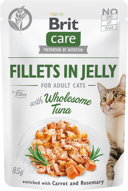 Brit Care Бріт пауч 85г д/кота Тунець желе