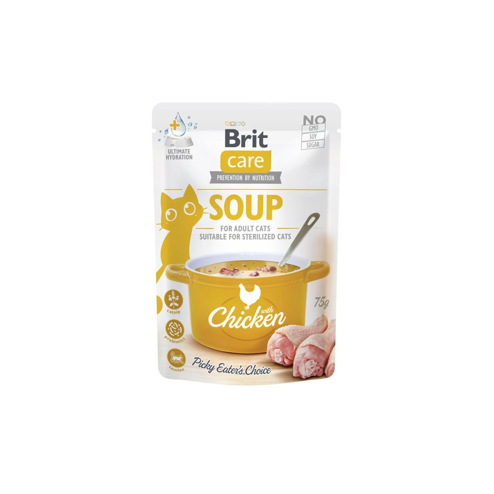 Brit Care Бріт пауч 75г д/кота Суп Курка