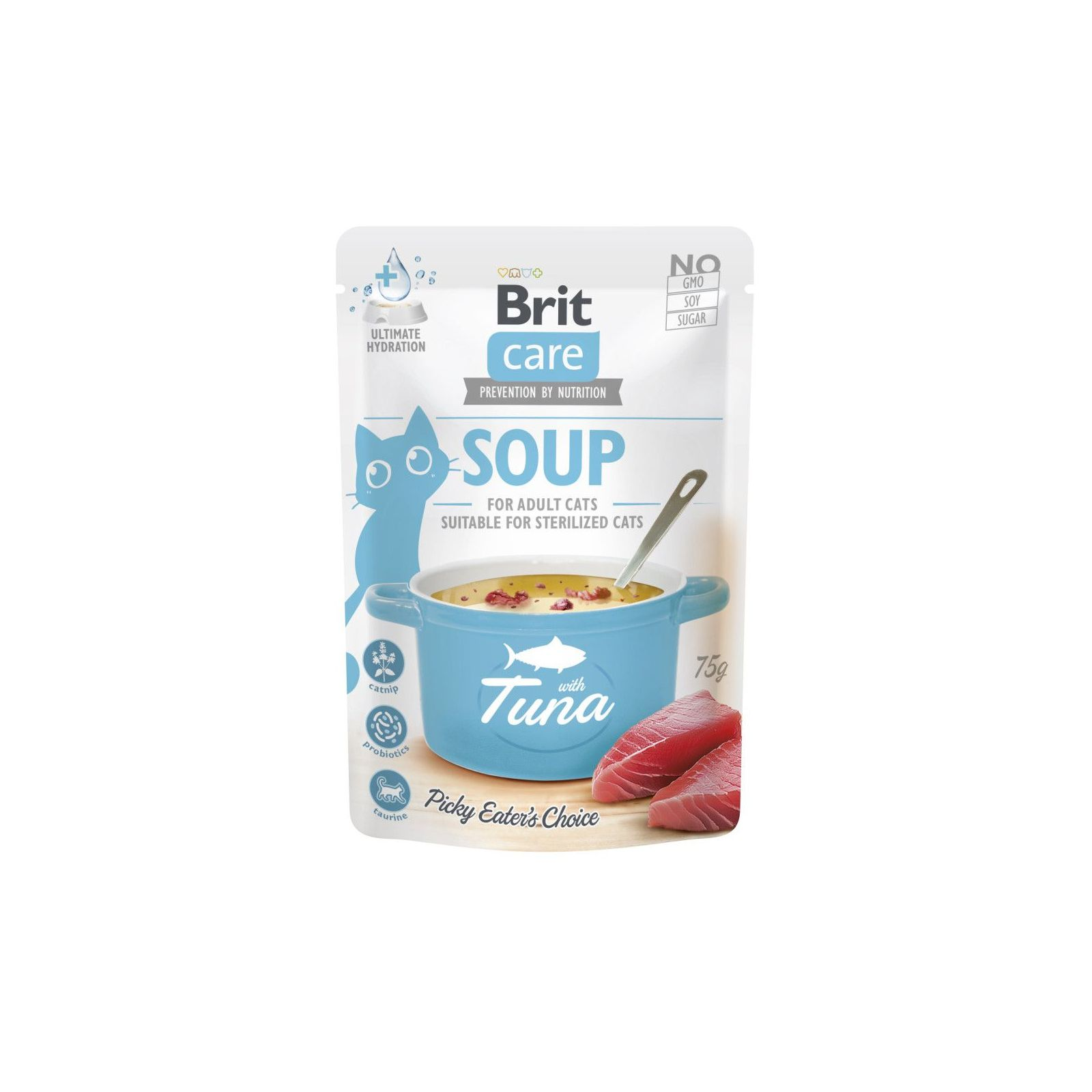 Brit Care Бріт пауч 75г д/кота Суп Тунець