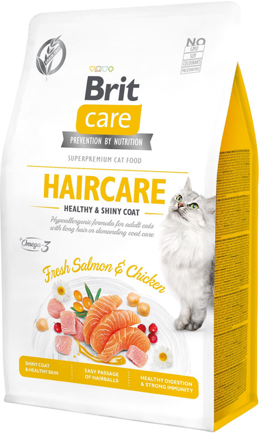 Brit Care Бріт 400г д/кота для шерсті та шкіри