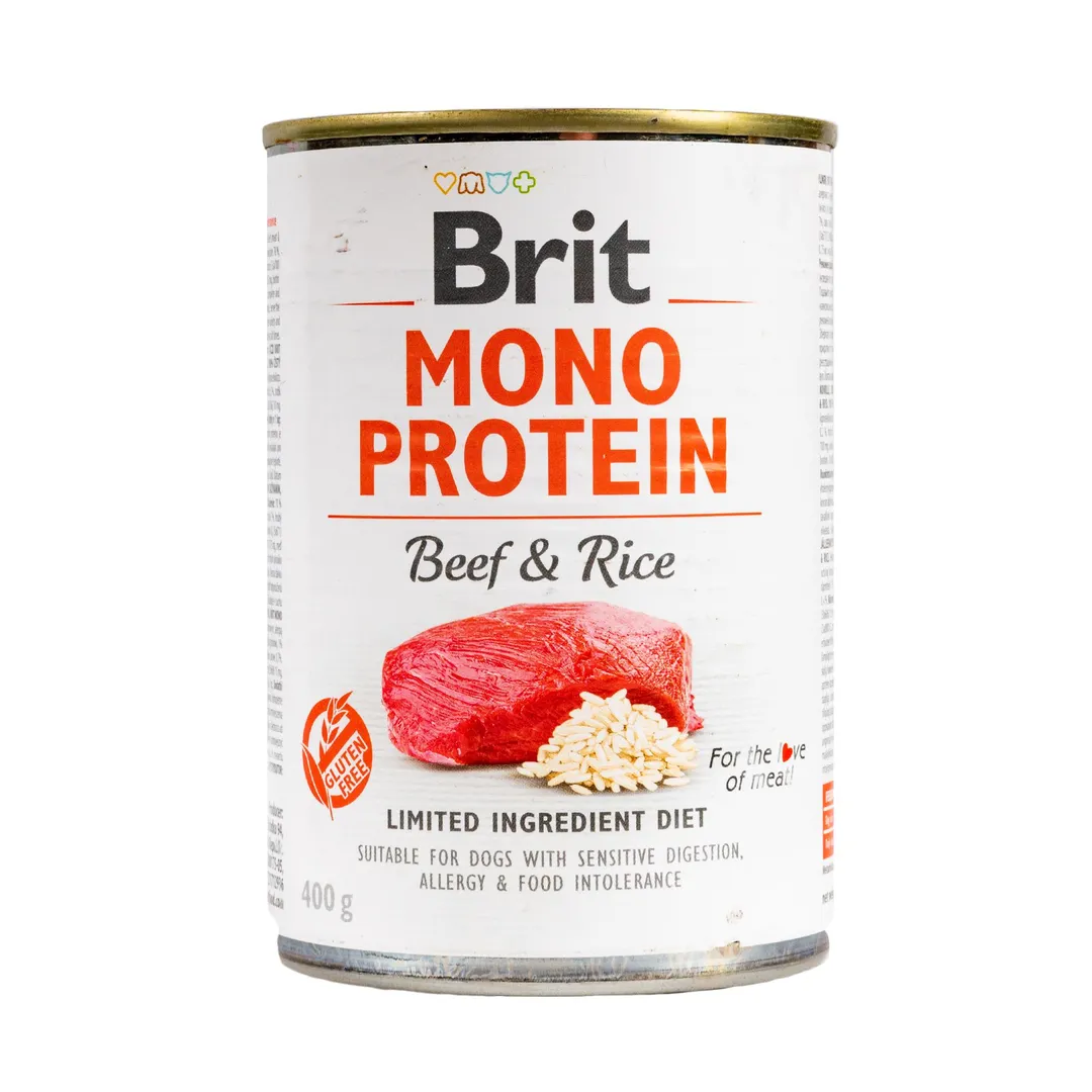 Brit Care Бріт конс.400г д/собак Моно Протеїн Яловичина темн.рис