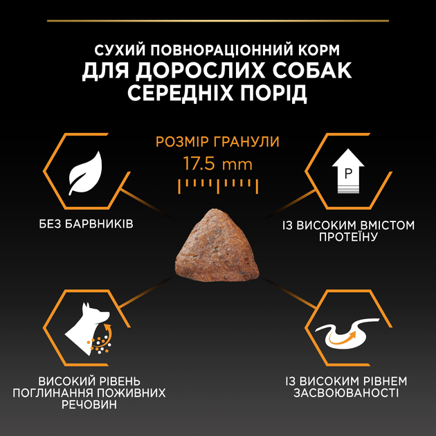 ПроПлан 3кг д/собак Медіум Курка рис