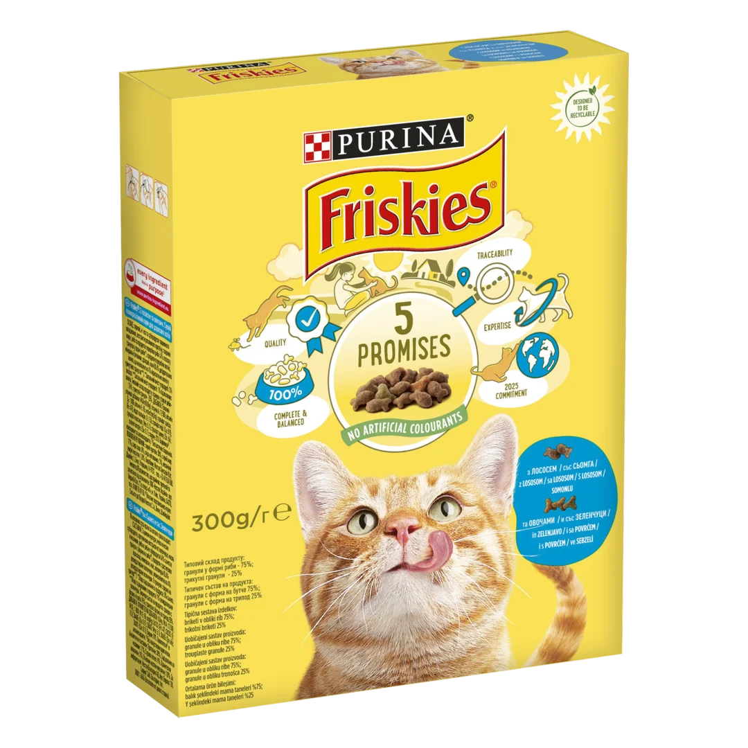 Фріскас 300г д/кота лосось,тунець та овочі