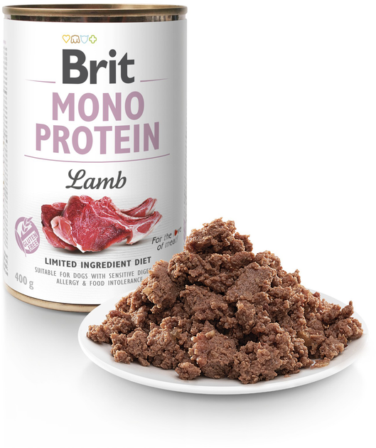 Brit Care Бріт конс.400г д/собак Моно Ягня
