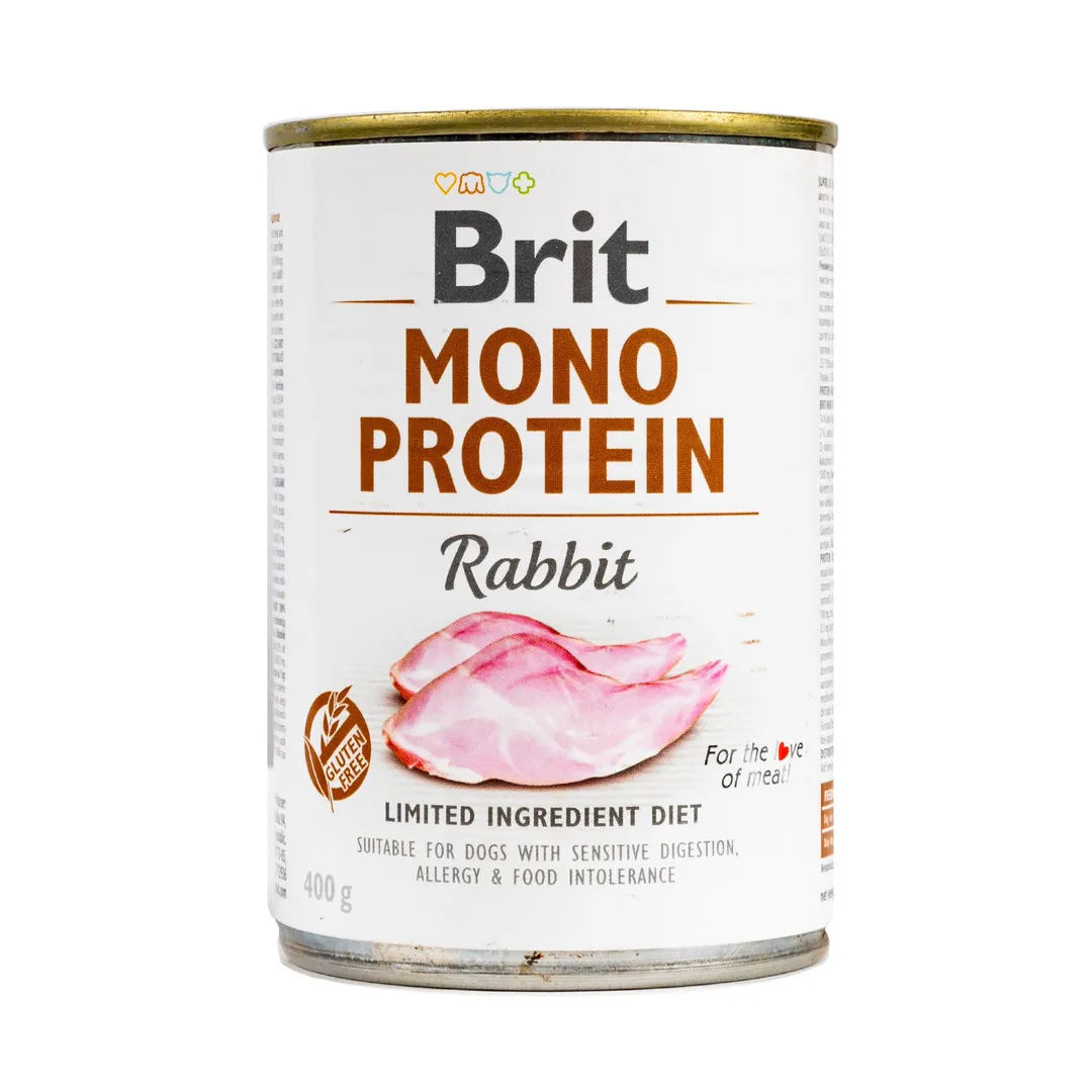 Brit Care Бріт конс.400г д/собак Моно Кролик