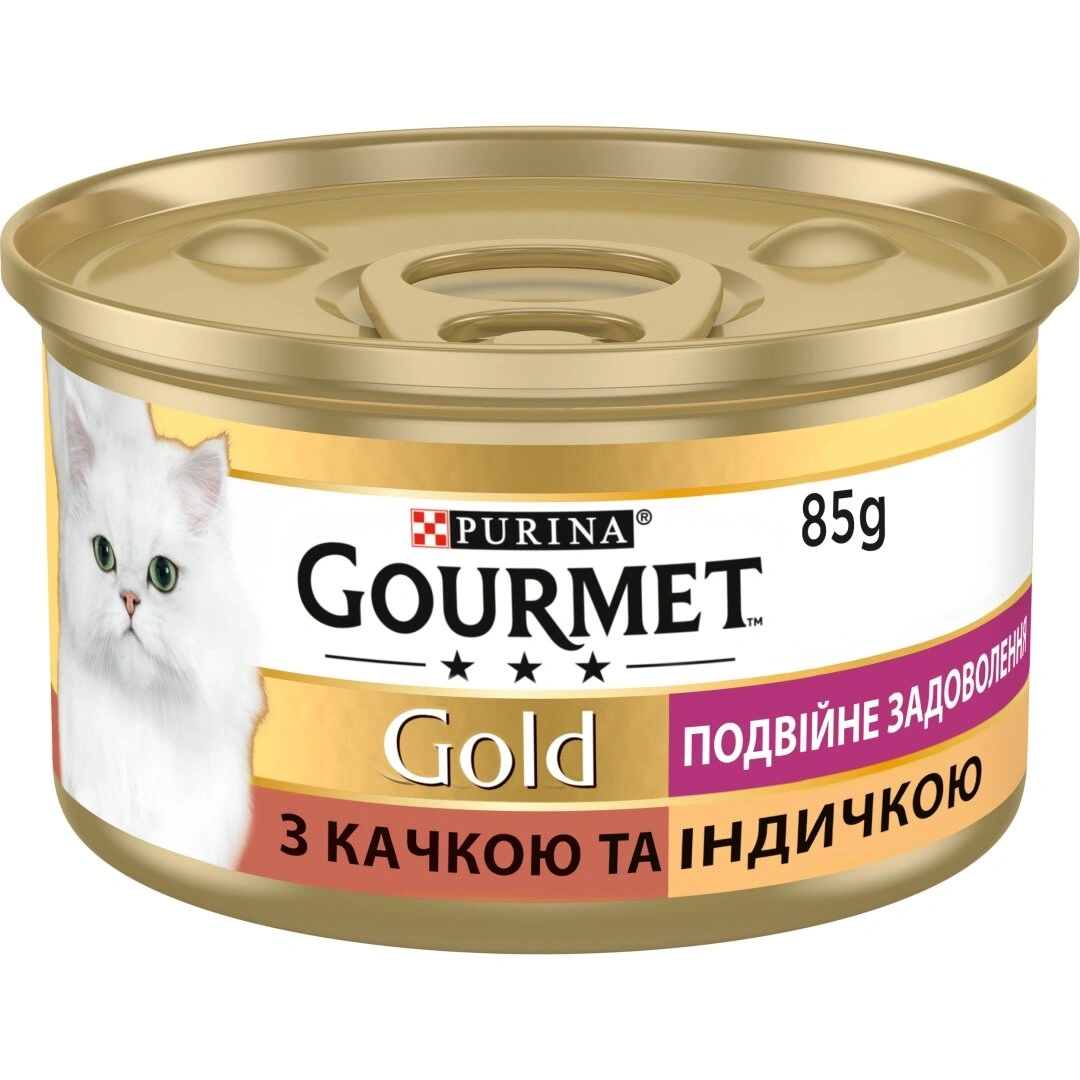Гурмет Голд конс.85г д/кота Качка Індичка соус 24шт/уп 1шт