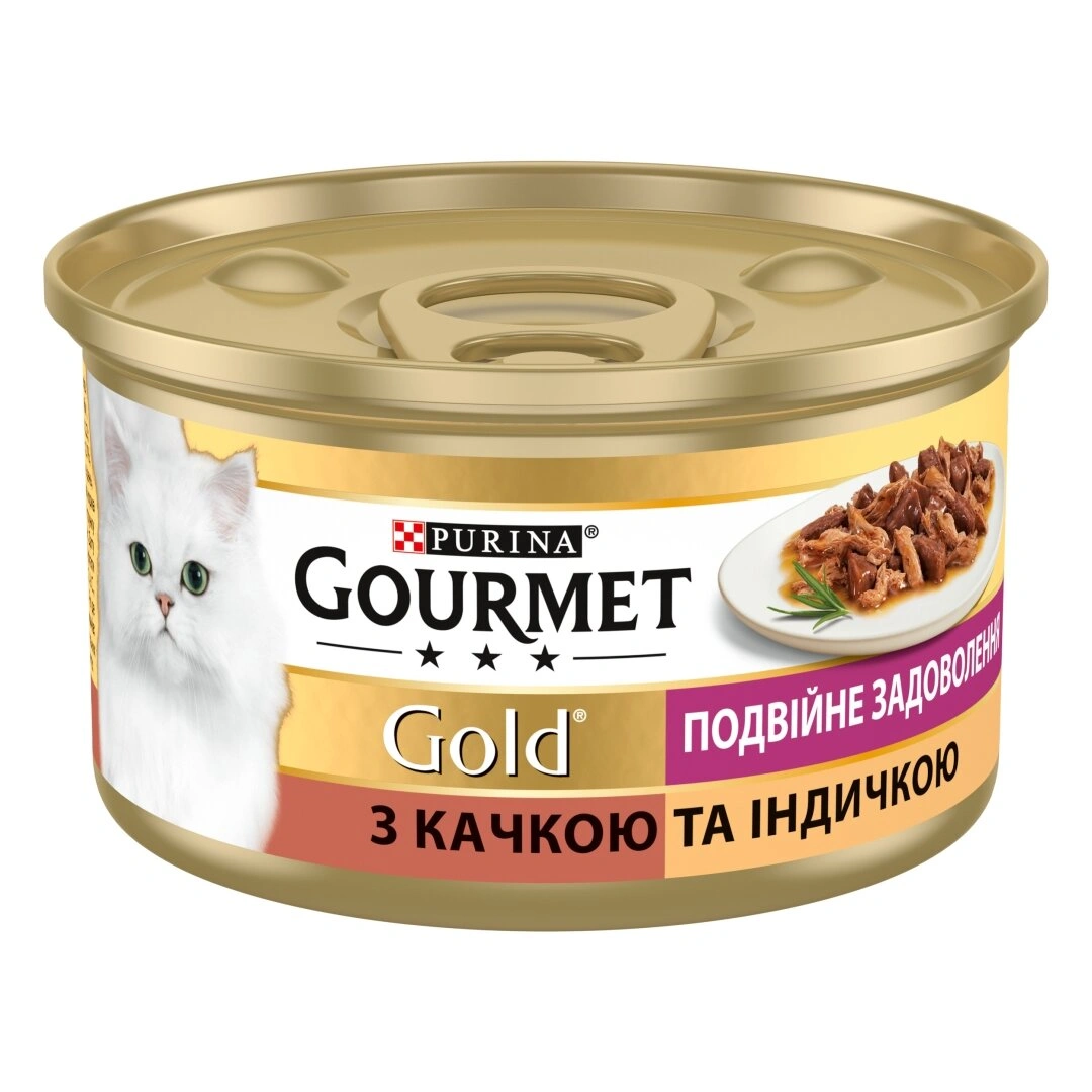 Гурмет Голд конс.85г д/кота Качка Індичка соус 24шт/уп 1шт
