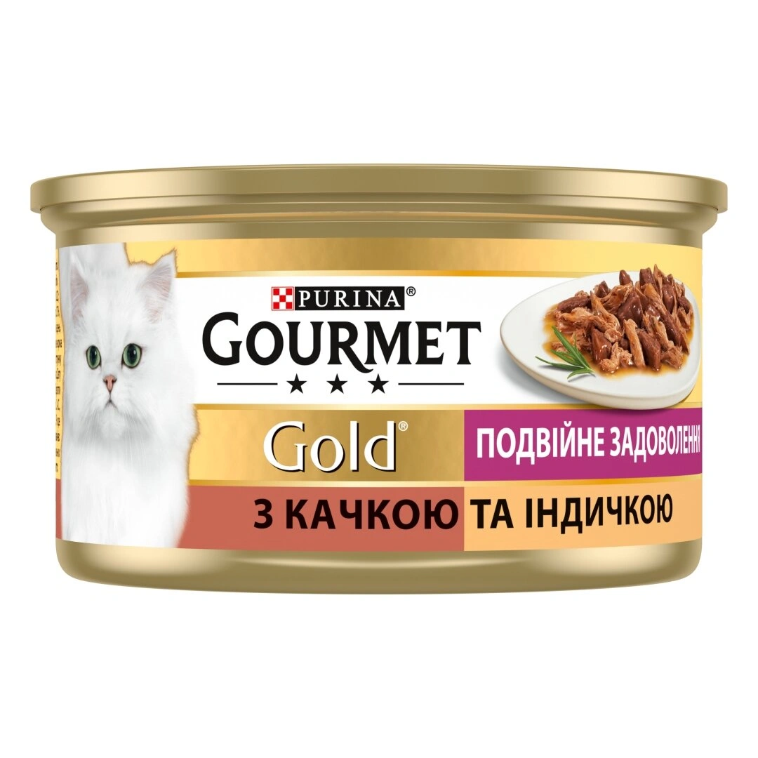 Гурмет Голд конс.85г д/кота Качка Індичка соус 24шт/уп 1шт