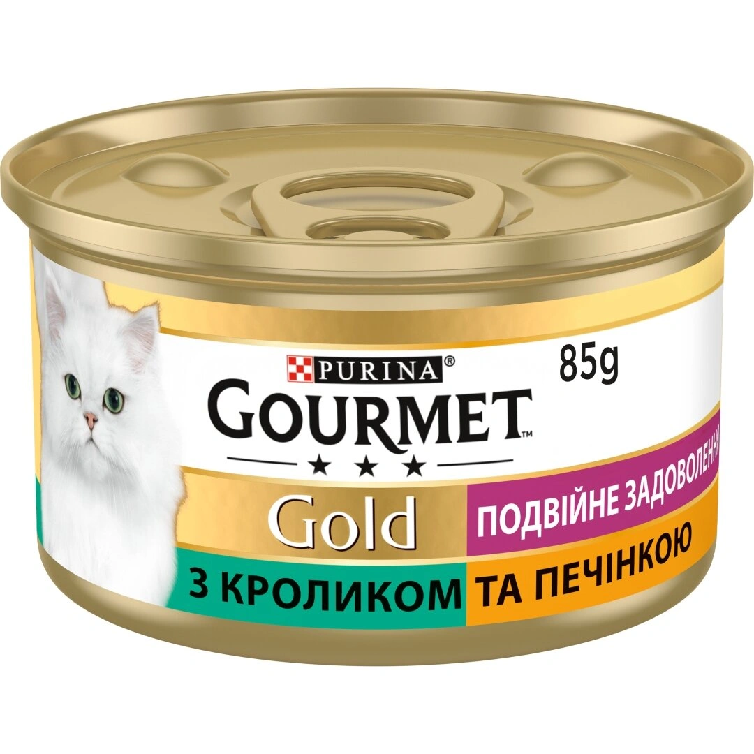 Гурмет Голд конс.85г д/кота Кролик печінка соус 26шт/уп 1шт
