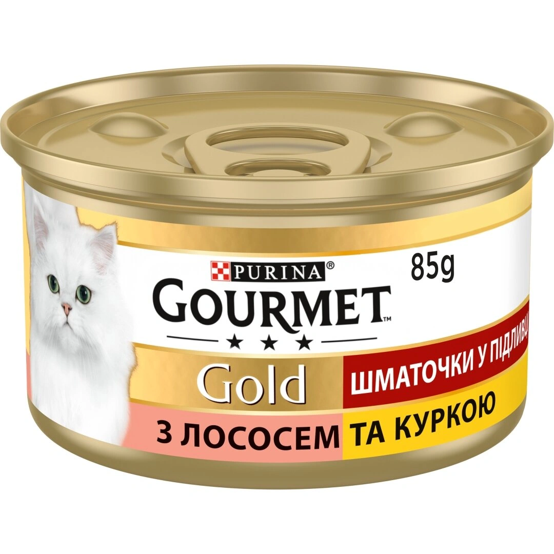 Гурмет Голд конс.85г д/кота Лосось курча соус 24шт/уп 1шт