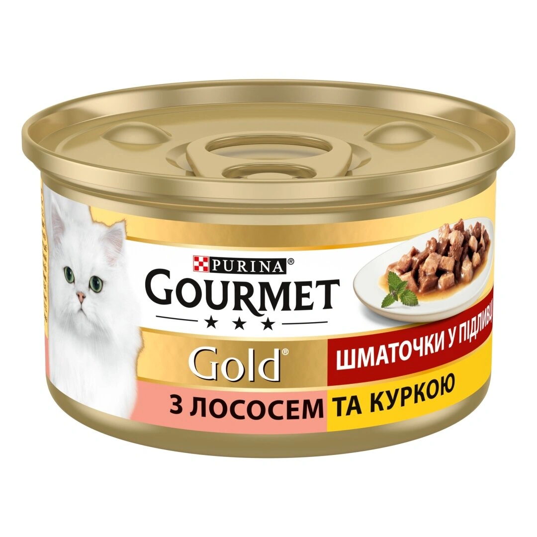 Гурмет Голд конс.85г д/кота Лосось курча соус 24шт/уп 1шт