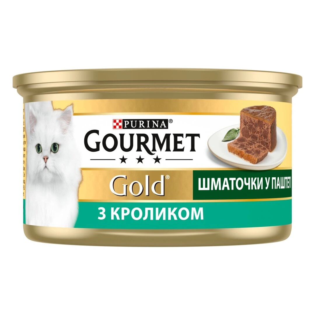 Гурмет Голд конс.85г д/кота Кролик Терін 24шт/уп 1шт