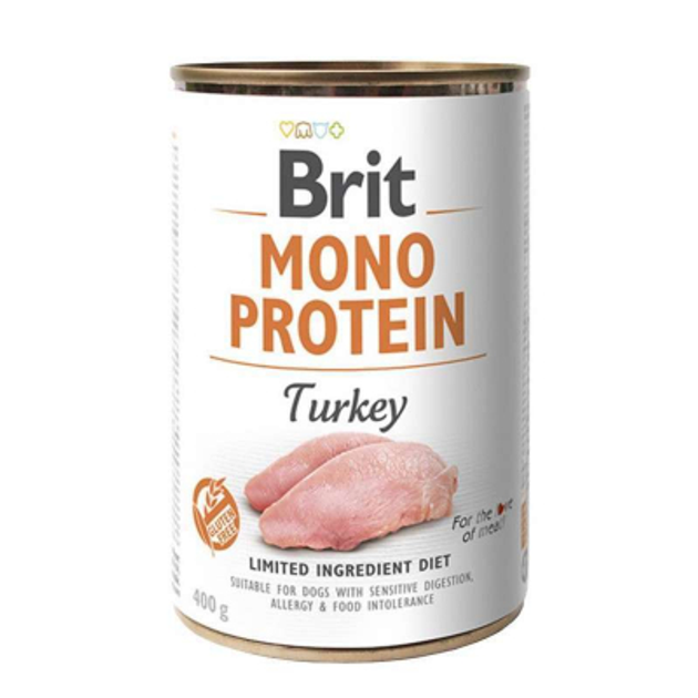 Brit Care Бріт конс.д/собак 400г Моно Індичка