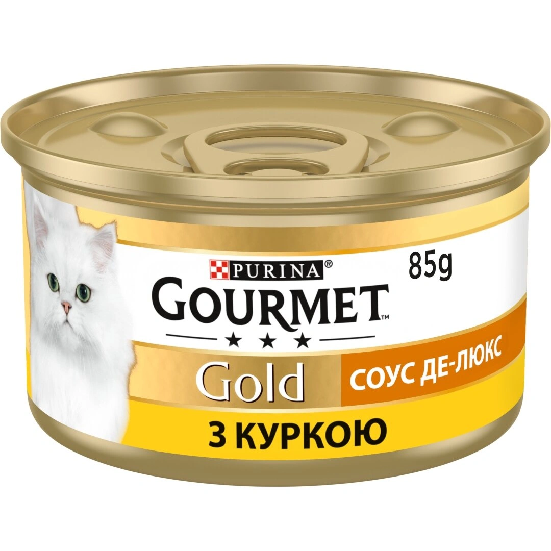 Гурмет Голд конс.85г д/кота Курка соус Де-Люкс 12шт/уп 1шт
