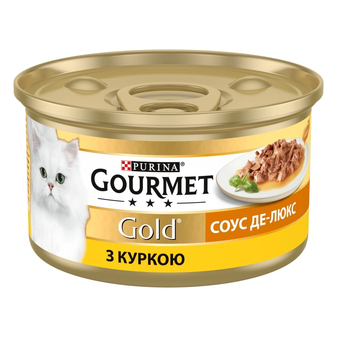 Гурмет Голд конс.85г д/кота Курка соус Де-Люкс 12шт/уп 1шт