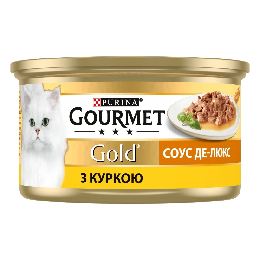 Гурмет Голд конс.85г д/кота Курка соус Де-Люкс 12шт/уп 1шт